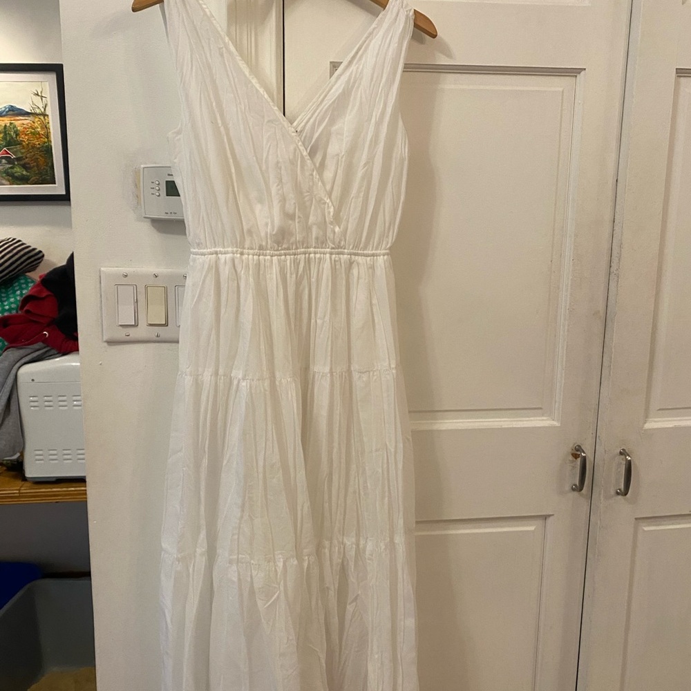 NWT Gap White Cotton Sleeveless Dress size XS